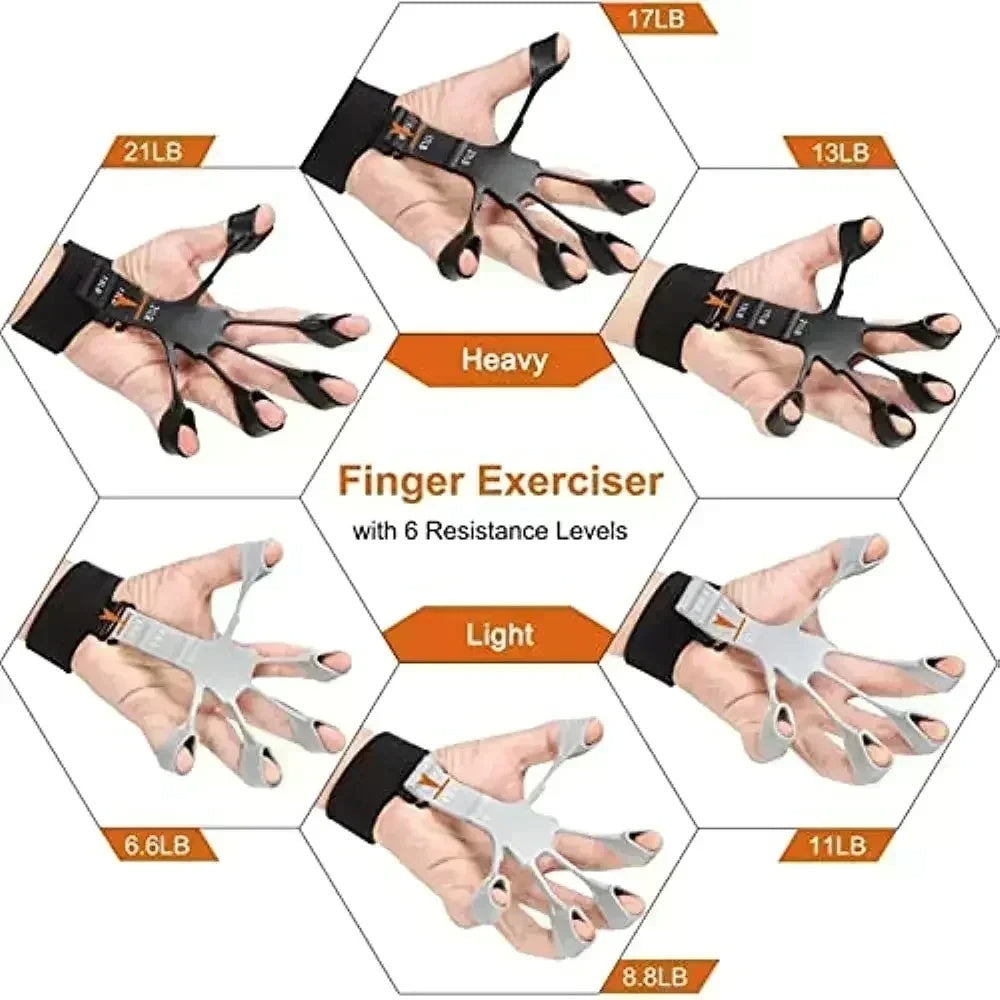 Silicone Grip Training and Exercise Finger Exercise Hand Strengthener Expander Hand Grips