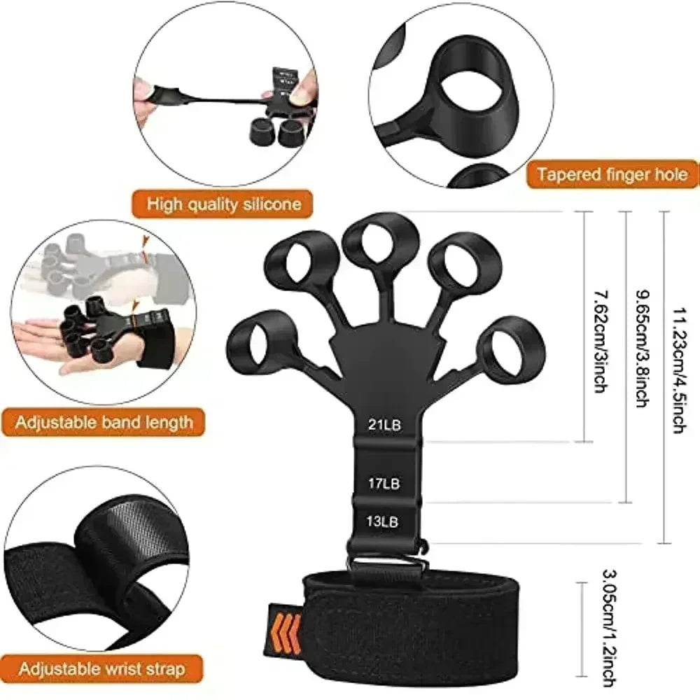 Silicone Grip Training and Exercise Finger Exercise Hand Strengthener Expander Hand Grips