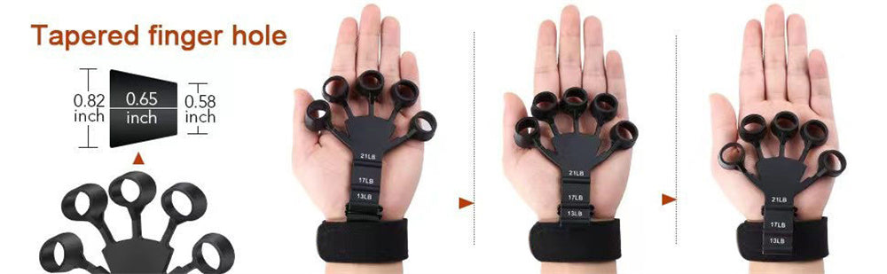 Silicone Grip Training and Exercise Finger Exercise Hand Strengthener Expander Hand Grips