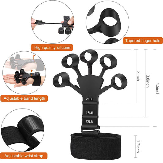 Silicone Grip Training and Exercise Finger Exercise Hand Strengthener Expander Hand Grips